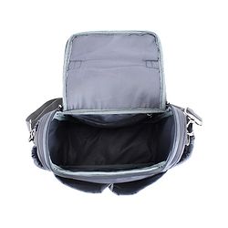 Babyhug 2-in-1 Quilted Sling cum Tote Diaper Bag for Travel - Spacious, Stylish, and Multifunctional| Adjustable Shoulder Strap| Insulated Bottle Pouches| Water Resistant| Carry Handle - Blue