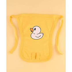 Babyhug Premium 100% Cotton Newborn Gift Set  11 Pcs Clothing Hamper Duck Print - Yellow| Jhabla, Bib, Wrapper, Mittens, Booties, 3 Wash cloths & 2 Nappies| Gift Set for New Born Boys & Girls