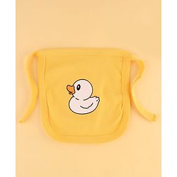 Babyhug Premium 100% Cotton Newborn Gift Set  11 Pcs Clothing Hamper Duck Print - Yellow| Jhabla, Bib, Wrapper, Mittens, Booties, 3 Wash cloths & 2 Nappies| Gift Set for New Born Boys & Girls