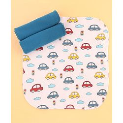 Babyhug Premium 100% Cotton Newborn Gift Set  11 Pcs Clothing Hamper Duck Print - Yellow| Jhabla, Bib, Wrapper, Mittens, Booties, 3 Wash cloths & 2 Nappies| Gift Set for New Born Boys & Girls