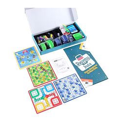 Babyhug Educational 5 In 1 Business Strategy Board Game for Kids|2-6 Players|Dice, Money&Cards Included|Portable&Lightweight|Group Activity for Brain Development|5+ Yrs|Ideal Gift|BIS Certified