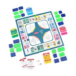 Babyhug Educational 5 In 1 Business Strategy Board Game for Kids|2-6 Players|Dice, Money&Cards Included|Portable&Lightweight|Group Activity for Brain Development|5+ Yrs|Ideal Gift|BIS Certified