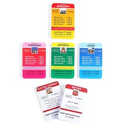 Babyhug Educational 5 In 1 Business Strategy Board Game for Kids|2-6 Players|Dice, Money&Cards Included|Portable&Lightweight|Group Activity for Brain Development|5+ Yrs|Ideal Gift|BIS Certified