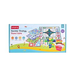 Babyhug Educational 5 In 1 Business Strategy Board Game for Kids|2-6 Players|Dice, Money&Cards Included|Portable&Lightweight|Group Activity for Brain Development|5+ Yrs|Ideal Gift|BIS Certified