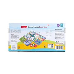 Babyhug Educational 5 In 1 Business Strategy Board Game for Kids|2-6 Players|Dice, Money&Cards Included|Portable&Lightweight|Group Activity for Brain Development|5+ Yrs|Ideal Gift|BIS Certified