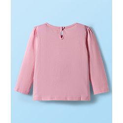 Babyhug 100% Cotton Knit Full Sleeves T-Shirts with Floral Print Pack of 3 - Red White & Pink