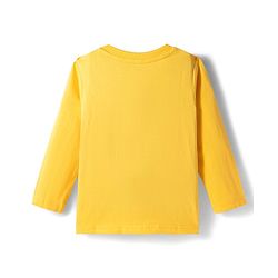 Babyhug 100% Cotton Knit Full Sleeves T-Shirts with Stripes & Animal Print Pack of 3 - Green & Yellow