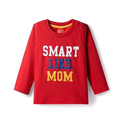 Babyhug 100% Cotton Knit Full Sleeves T-Shirts with Stripes & Animal Print Pack of 3 - Blue Red & Yellow
