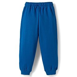 Babyhug Marvel Single Jersey Knit Full Sleeves T-Shirt & Trackpant Set with Captain America Graphic & Badge Detailing - Red & Blue
