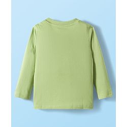 Babyhug 100% Cotton Knit Full Sleeves T-Shirts with Dino Print Pack of 3 - Yellow Light Green & White