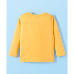 Babyhug 100% Cotton Knit Full Sleeves T-Shirts with Dino Print Pack of 3 - Yellow Light Green & White