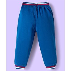 Babyhug Marvel Single Jersey Knit Full Sleeves Cut & Sew Sweatshirt & Trackpant Set with Avengers Graphics - Blue & White