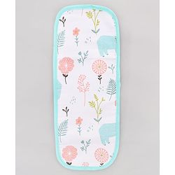 Babyhug 100% Cotton Muslin Burp Cloth Pack of 2  Multicolor| Ultra Soft| High Absorbency| Machine Washable| For Feeding & Diapering| Double Layer