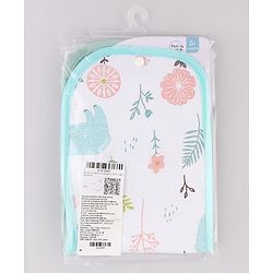 Babyhug 100% Cotton Muslin Burp Cloth Pack of 2  Multicolor| Ultra Soft| High Absorbency| Machine Washable| For Feeding & Diapering| Double Layer
