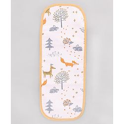 Babyhug 100% Cotton Muslin Burp Cloth Pack of 2  Multicolor| Ultra Soft| High Absorbency| Machine Washable| For Feeding & Diapering| Double Layer