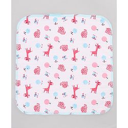 Babyhug 100% Cotton Muslin Burp Cloth Pack of 10  Multicolor| Ultra Soft| High Absorbency| Machine Washable| For Feeding & Diapering