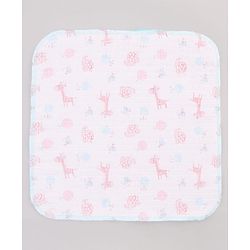 Babyhug 100% Cotton Muslin Burp Cloth Pack of 10  Multicolor| Ultra Soft| High Absorbency| Machine Washable| For Feeding & Diapering