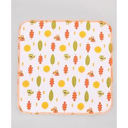 Babyhug 100% Cotton Muslin Burp Cloth Pack of 10  Multicolor| Ultra Soft| High Absorbency| Machine Washable| For Feeding & Diapering