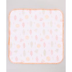 Babyhug 100% Cotton Muslin Burp Cloth Pack of 10  Multicolor| Ultra Soft| High Absorbency| Machine Washable| For Feeding & Diapering