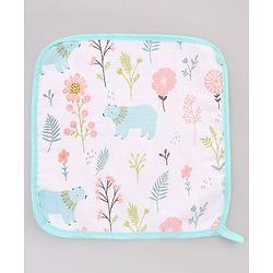 Babyhug 100% Cotton Muslin Burp Cloth Pack of 5 -  Multicolor| Ultra Soft| High Absorbency| Machine Washable| For Feeding & Diapering