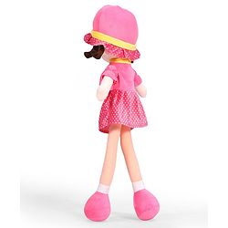 Babyhug Winky Doll with Cute Dress, Matching Hat & Stitched Shoes Height 80 cm - Pink| Ideal Snuggle Toy| Safe & Interactive| Removable Dress| Imaginative Play & Storytelling| BIS Certified