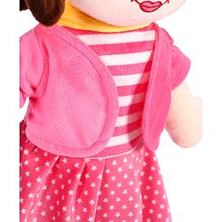Babyhug Winky Doll with Cute Dress, Matching Hat & Stitched Shoes Height 80 cm - Pink| Ideal Snuggle Toy| Safe & Interactive| Removable Dress| Imaginative Play & Storytelling| BIS Certified