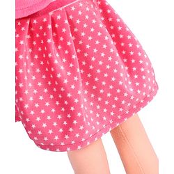 Babyhug Winky Doll with Cute Dress, Matching Hat & Stitched Shoes Height 80 cm - Pink| Ideal Snuggle Toy| Safe & Interactive| Removable Dress| Imaginative Play & Storytelling| BIS Certified