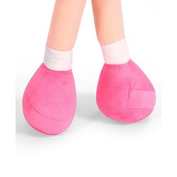 Babyhug Winky Doll with Cute Dress, Matching Hat & Stitched Shoes Height 80 cm - Pink| Ideal Snuggle Toy| Safe & Interactive| Removable Dress| Imaginative Play & Storytelling| BIS Certified