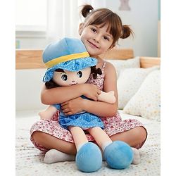 Babyhug Winky Doll with Cute Dress, Matching Hat & Stitched Shoes Height 80 cm - Pink| Ideal Snuggle Toy| Safe & Interactive| Removable Dress| Imaginative Play & Storytelling| BIS Certified