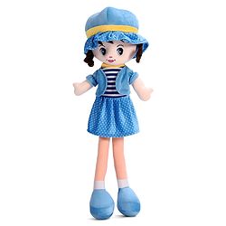 Babyhug Winky Doll with Cute Dress, Matching Hat & Stitched Shoes Height 80 cm - Pink| Ideal Snuggle Toy| Safe & Interactive| Removable Dress| Imaginative Play & Storytelling| BIS Certified