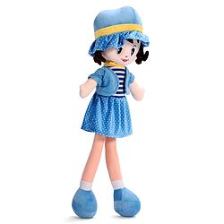 Babyhug Winky Doll with Cute Dress, Matching Hat & Stitched Shoes Height 80 cm - Pink| Ideal Snuggle Toy| Safe & Interactive| Removable Dress| Imaginative Play & Storytelling| BIS Certified