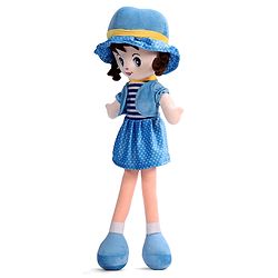 Babyhug Winky Doll with Cute Dress, Matching Hat & Stitched Shoes Height 80 cm - Pink| Ideal Snuggle Toy| Safe & Interactive| Removable Dress| Imaginative Play & Storytelling| BIS Certified