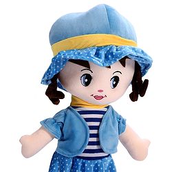 Babyhug Winky Doll with Cute Dress, Matching Hat & Stitched Shoes Height 80 cm - Pink| Ideal Snuggle Toy| Safe & Interactive| Removable Dress| Imaginative Play & Storytelling| BIS Certified