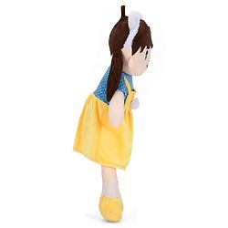 Babyhug 70cm Daisy Doll with Cute Dress & Stitched Shoes - Yellow| Ideal Snuggle Toy| Super Soft Fabric| Cuddle & Travel Partner| Toddler Gifting| BIS Certified| Room & Car Decor