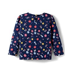 Babyhug 100% Cotton Knit Full Sleeves T-Shirts with Polka Dots & Floral Print Pack of 3 - Multicolor