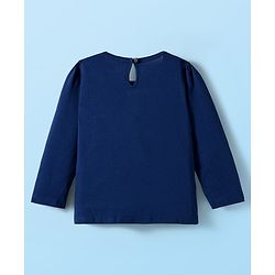 Babyhug 100% Cotton Knit Full Sleeves T-Shirts with Text & Heart Print Pack of 3 - Red White & Navy Blue