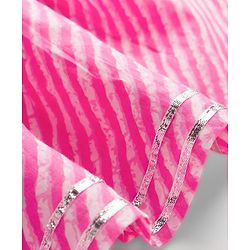 Babyhug Cambric Woven Three Fourth Sleeves Printed Ethnic Dress - Pink