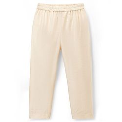 Babyhug Woven Full Sleeves Kurta Pajama Set with Sequin Detailing - Golden