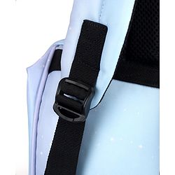 Babyhug Multipurpose Spacious Diaper Backpack Star Print - White| Adjustable Shoulder Strap|Insulated Bottle Pouch|Smart Back Zipper| Wipes Dispenser|Fishmouth Opening|Stylish Design|Attach to Trolley