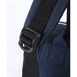 Babyhug Multipurpose Spacious Diaper Backpack - Navy Blue| Adjustable Shoulder Strap| Insulated Bottle Pouch| Smart Back Zipper| Wipes Dispenser| Wide Fish-mouth Opening| Attach to Trolley