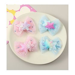 Babyhug Bow Applique Hair Snap Clips - Blue & Pink