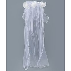 Babyhug Floral Applique Headband- White