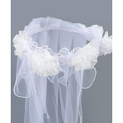 Babyhug Floral Applique Headband- White