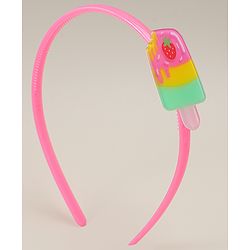 Babyhug Candy Shape Applique Hair Bands Pack of 3 - Multicolor