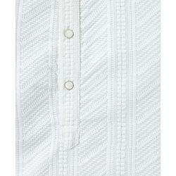 Babyhug Georgette Woven Full Sleeves Kurta Pyjama Set with Self Embroidery - White