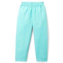 Babyhug Cambric Woven Full Sleeves Kurta Pajama & Jacket Set With Sequin Detailing - Aqua