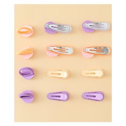Babyhug Hair Accessories Combo Sets   -Light Orange & Purple