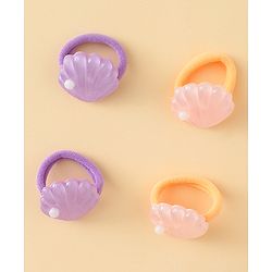 Babyhug Hair Accessories Combo Sets   -Light Orange & Purple