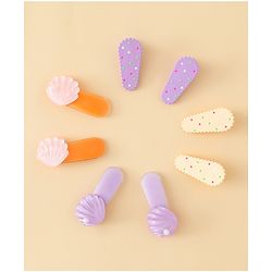 Babyhug Hair Accessories Combo Sets   -Light Orange & Purple