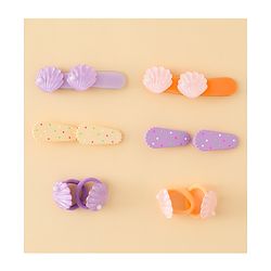Babyhug Hair Accessories Combo Sets   -Light Orange & Purple